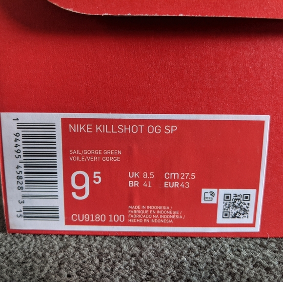 (SOLD) Nike Killshot OG SP Sail/Gorge Green - Picture 5 of 5
